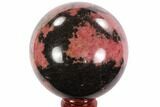 Beautiful, Rhodonite Sphere - Madagascar #95053-1